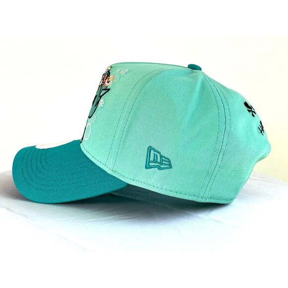 Rare Tokidoki x Hello Kitty Aquamarina Mermicorno New Era Teal Hat Cap HTF main image 5